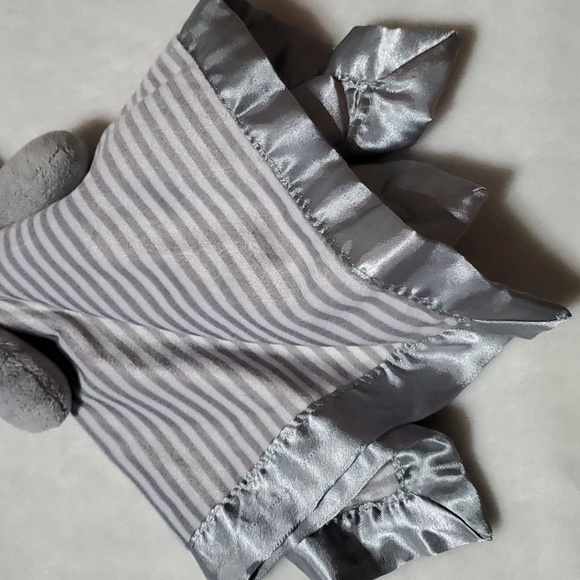 Circo Target gray white striped elephant lovey security blanket K99 - Picture 3 of 8